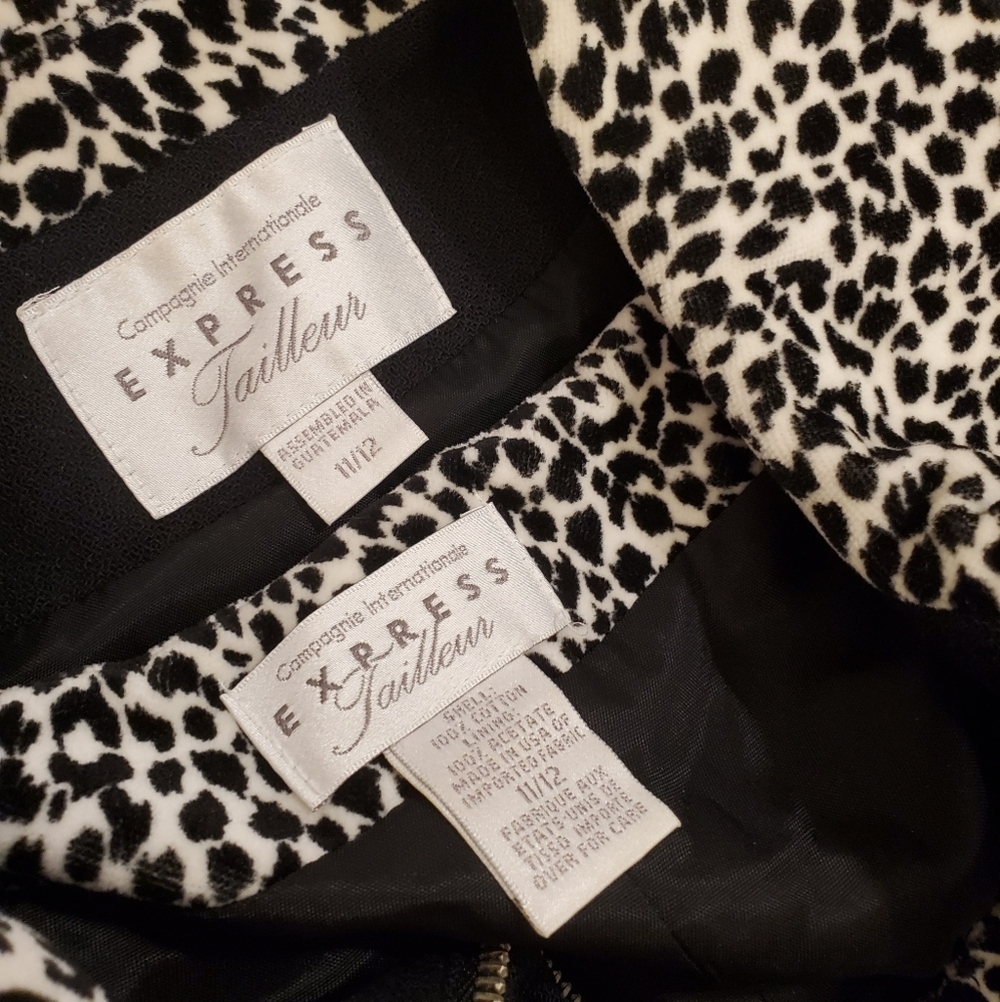 Vintage EXPRESS Tailleur Zip Up Jacket Set - Picture 8 of 8
